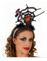 Diadema tocado de telaraña