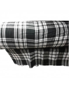 Tejido poliester de cuadros