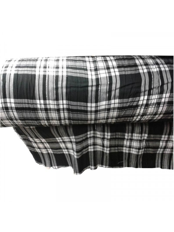 Tejido poliester de cuadros