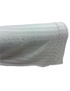 Tejido de licra blanca rayada