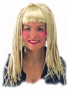 Peluca rastas con flequillo