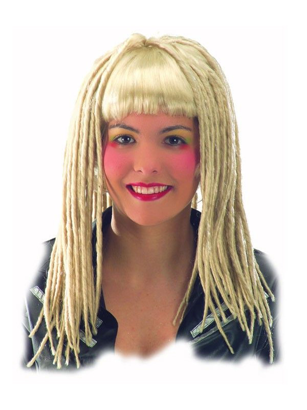 Peluca rastas con flequillo