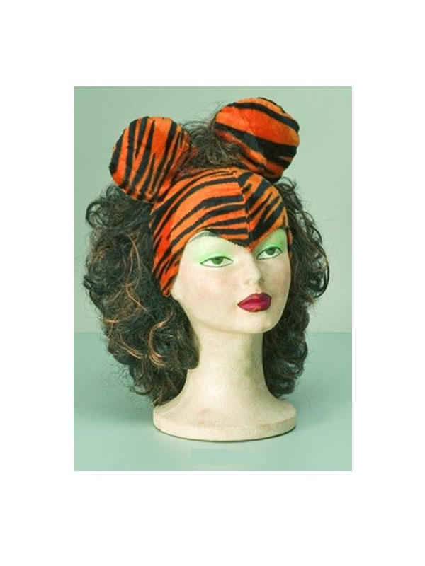 Peluca orejas tigre