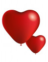 Globos con forma de corazón