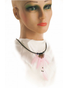 Collar indio con pluma