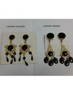 Pendiente de lagrimas ancho