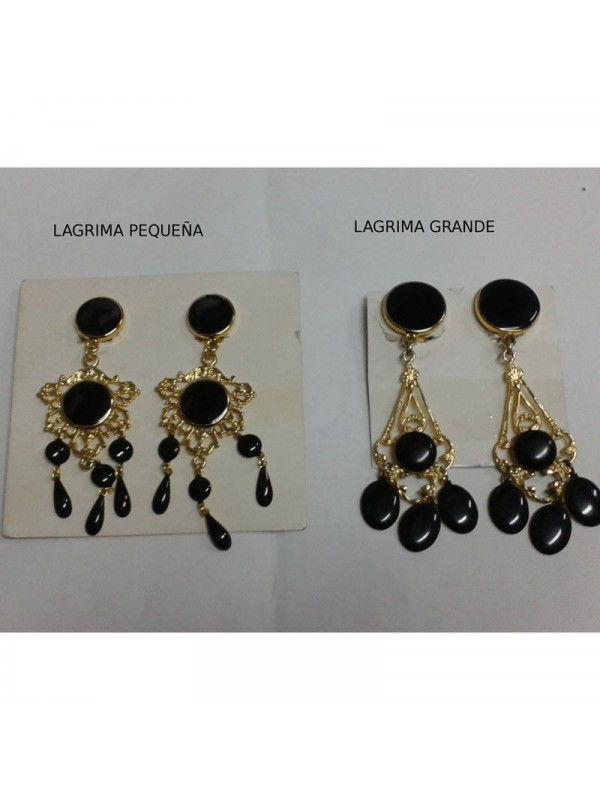 Pendiente de lagrimas ancho
