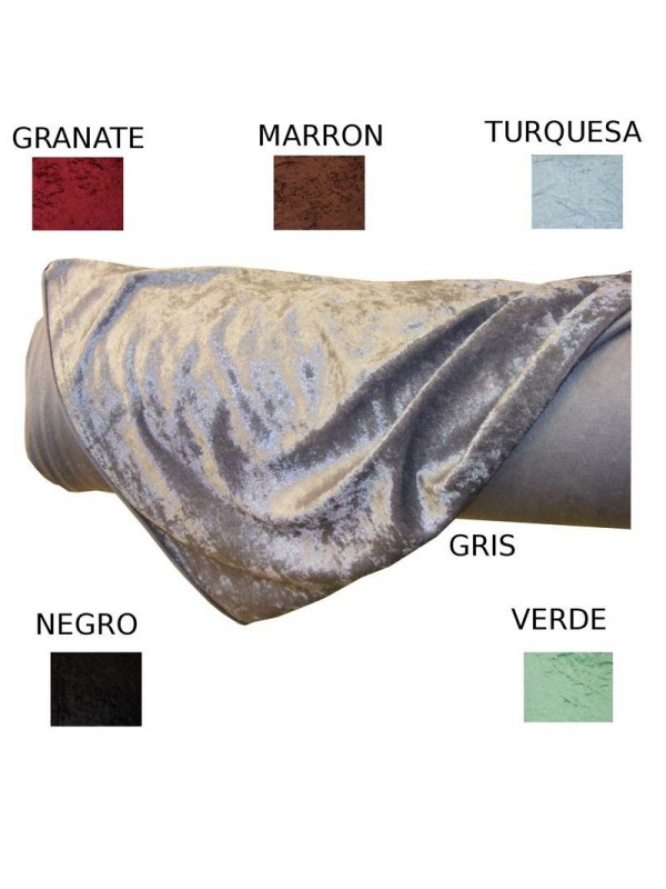 Tejido terciopelo elastico con brillos