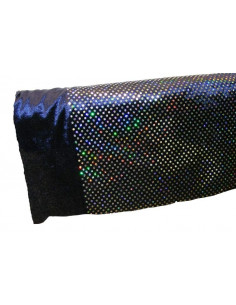 Tejido de terciopelo con lentejuelas iris