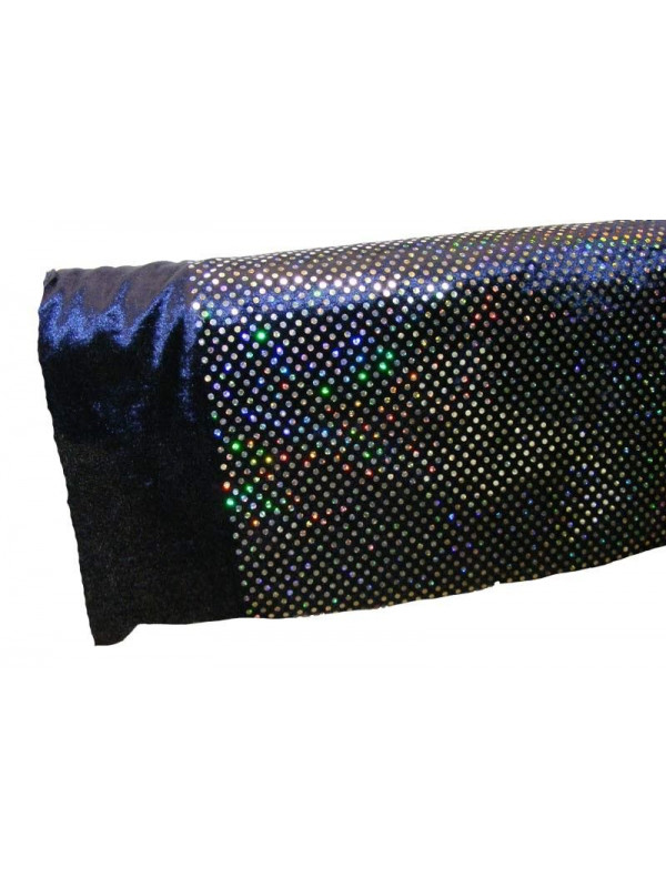 Tejido de terciopelo con lentejuelas iris