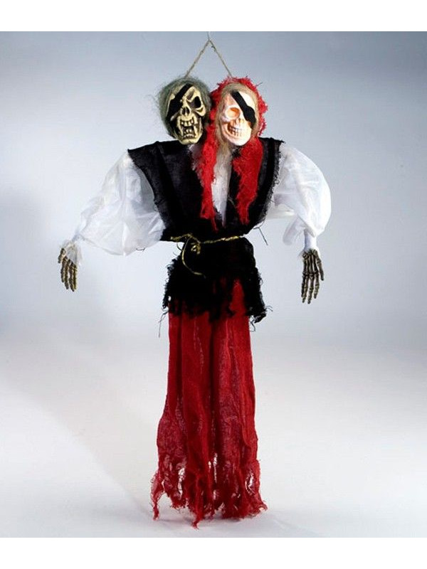 Pirata colgante dos cabezas