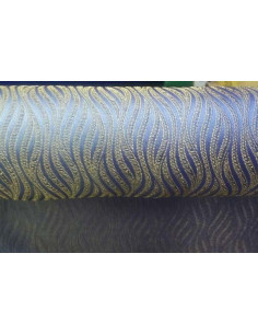 Tejido fantasia estampado dorado