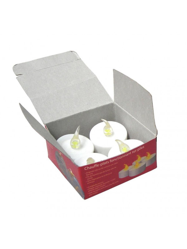 Velas de led que incluye 6 unidades