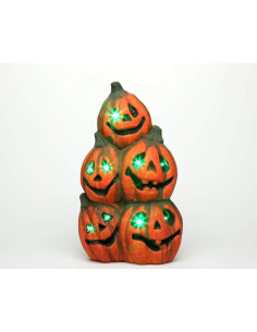 Calabazas con ojos iluminado