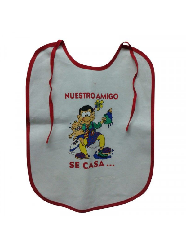 Babero gracioso para despedidas