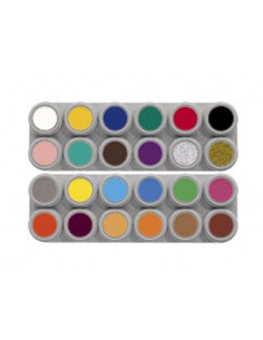 Paleta maquillaje al agua 24 colores
