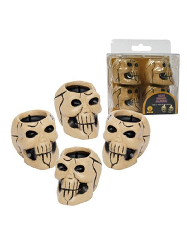 Velas calavera ceramica