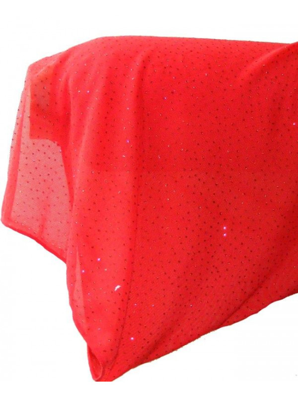 Tela de tul elastico con brillantes cley