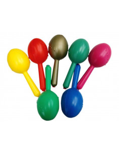 Maracas de plástico