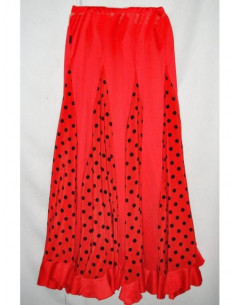 Falda baile adulto 1 volante topo 2