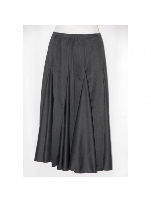 Falda mujer baile negra lisa