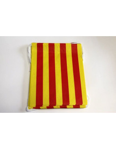 Banderas decoración de calles papel Aragón