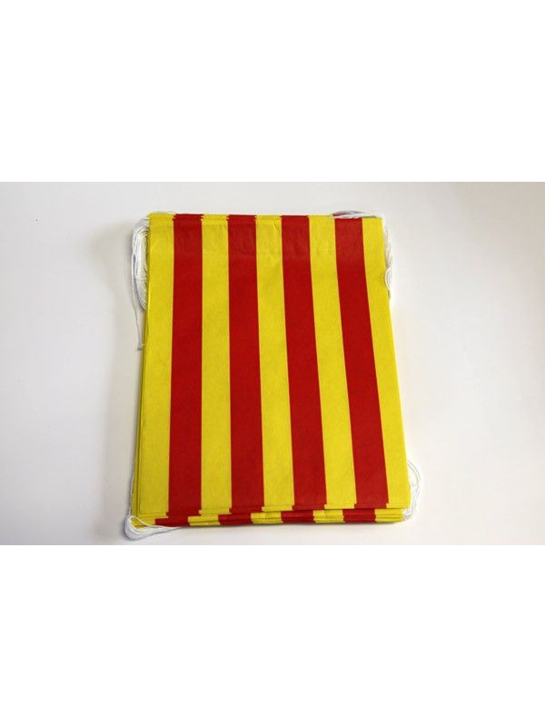 Banderas decoración de calles papel Aragón