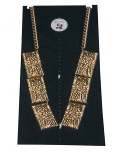 Toison dorado de 6 piezas con cadena