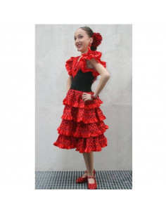 Vestido andaluza cuatro volantes