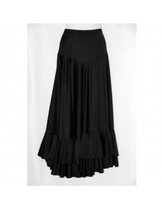 Falda adulto lisa 2 volantes