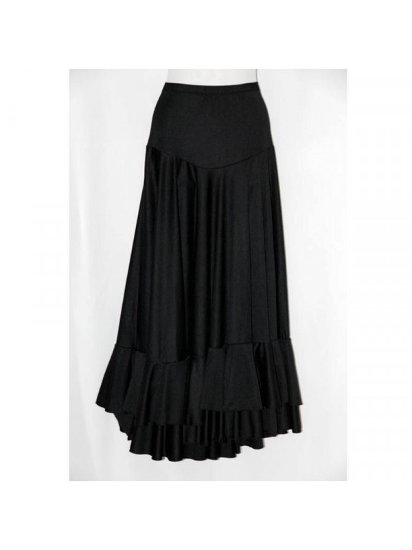 Falda adulto lisa 2 volantes