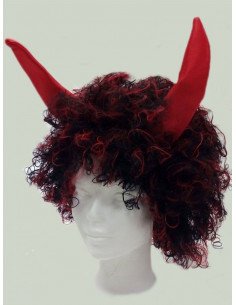 Peluca Barbarella demonio