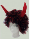 Peluca Barbarella demonio