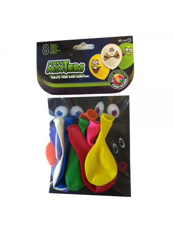 Solapa 8 globos con pegatinas
