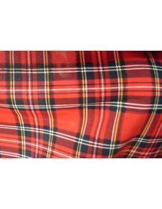 Tejido strech cuadro escoces