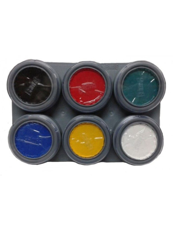 Paleta maquillaje al agua 6 colores