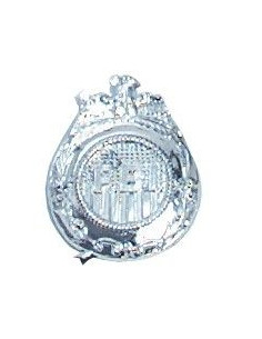 Placa FBI metalizada