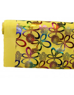 Tela de punto estampado lazos