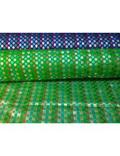 Tejido brocado topos