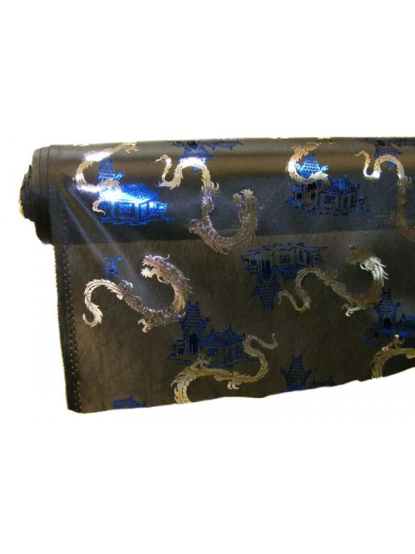 Tela de punto estampado dragones