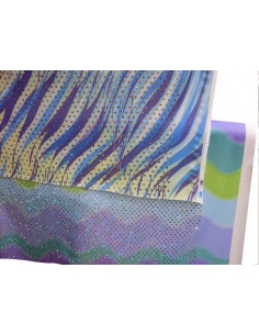 Tejido de punto lentejuelas olas