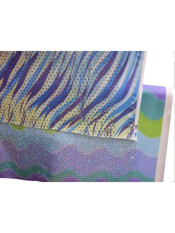 Tejido de punto lentejuelas olas