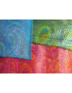 Tela lame estampado flores