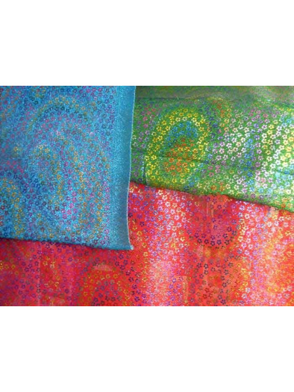 Tela lame estampado flores