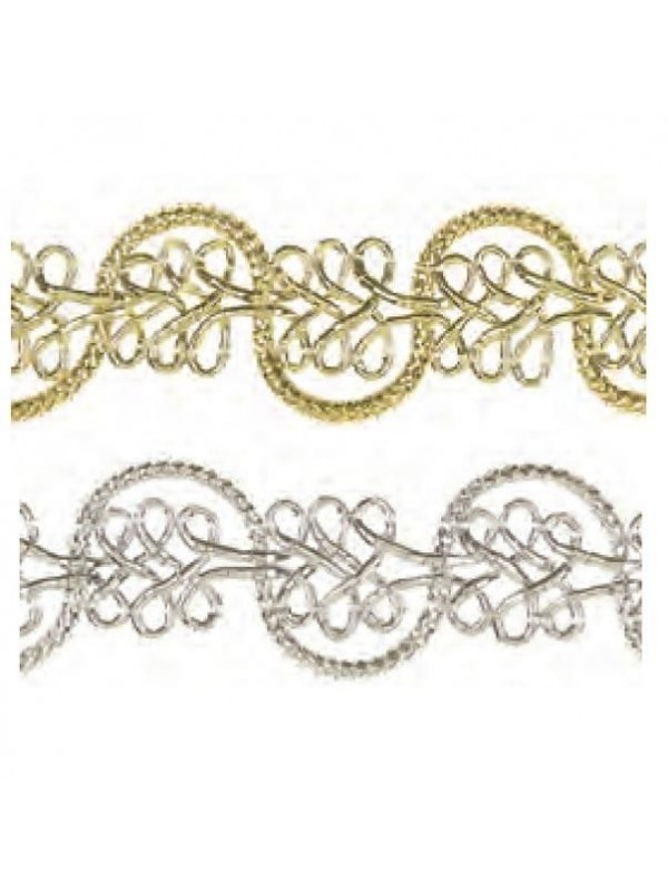 Galón metalizado curvas 8056