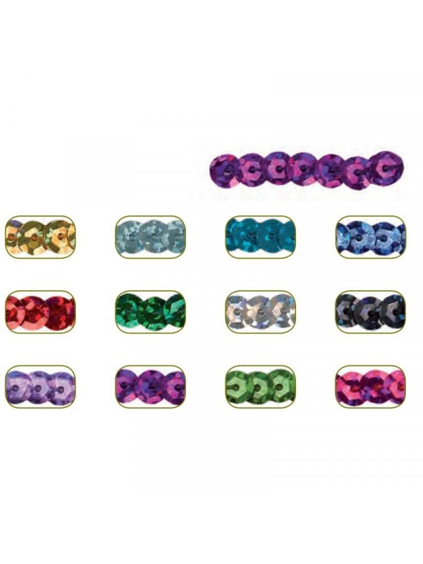 Lentejuela holograma cubeta 6mm