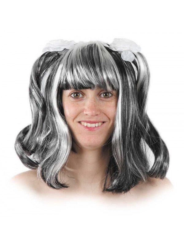 Peluca halloween flores