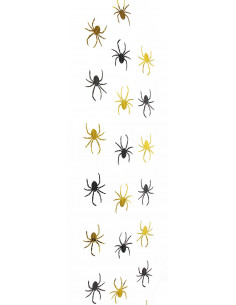 Tira arañas metalizadas