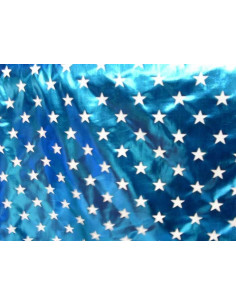 Tejido de licra con estrellitas