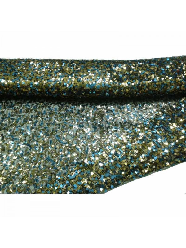 Tejido de tul con lentejuela triangulo